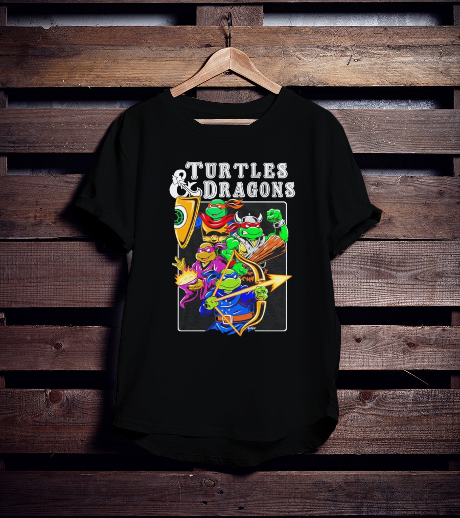 Turtles And Dragons Fantasy Adventure T-Shirt