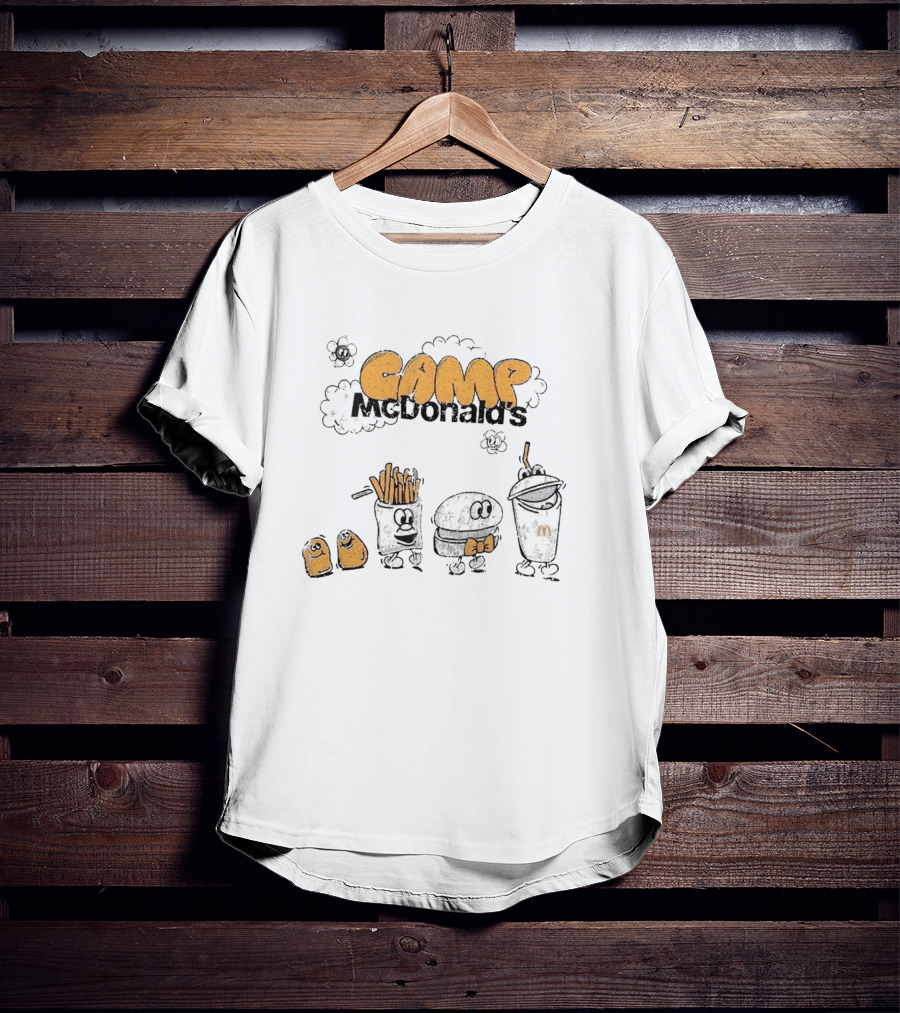 Camp McDonald’s Fry Bow Hamburger Character Trio T-Shirt