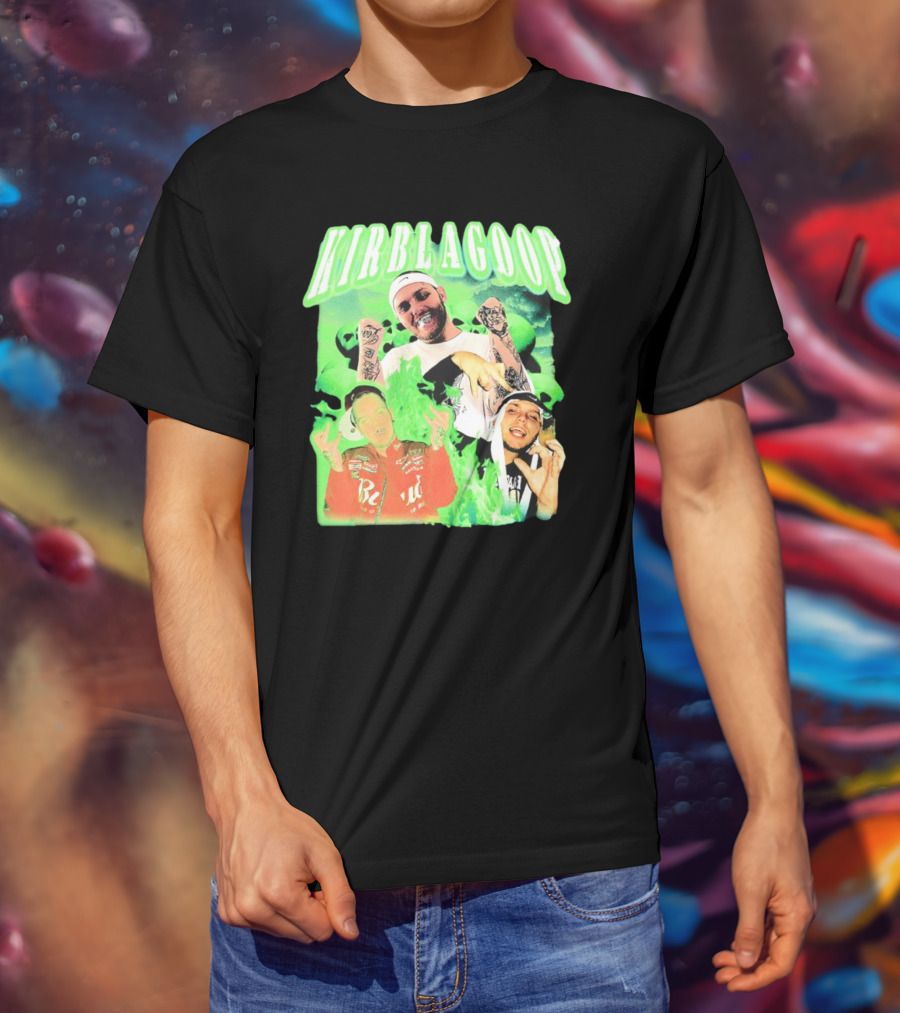 Kirblagoop Vintage Graphic With Tattoos And Racing Jacket T-Shirt