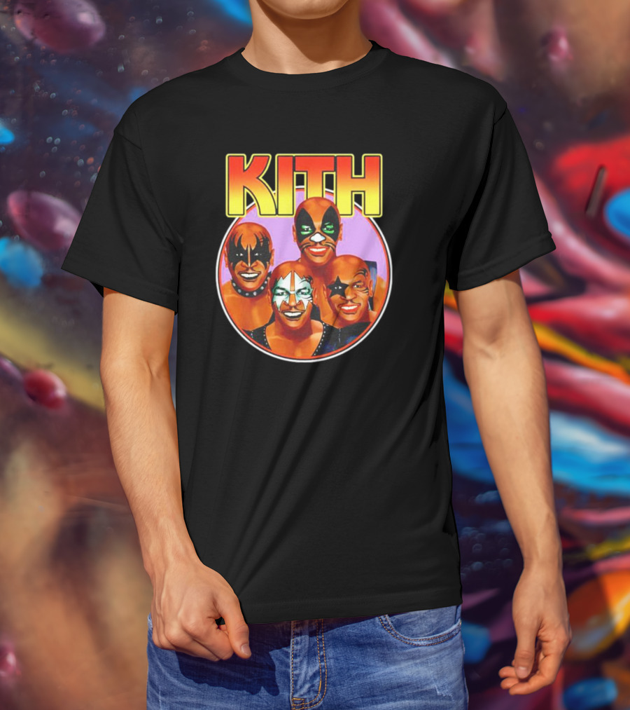 KITH Mike Tyson Kiss Band Makeup Group Image T-Shirt