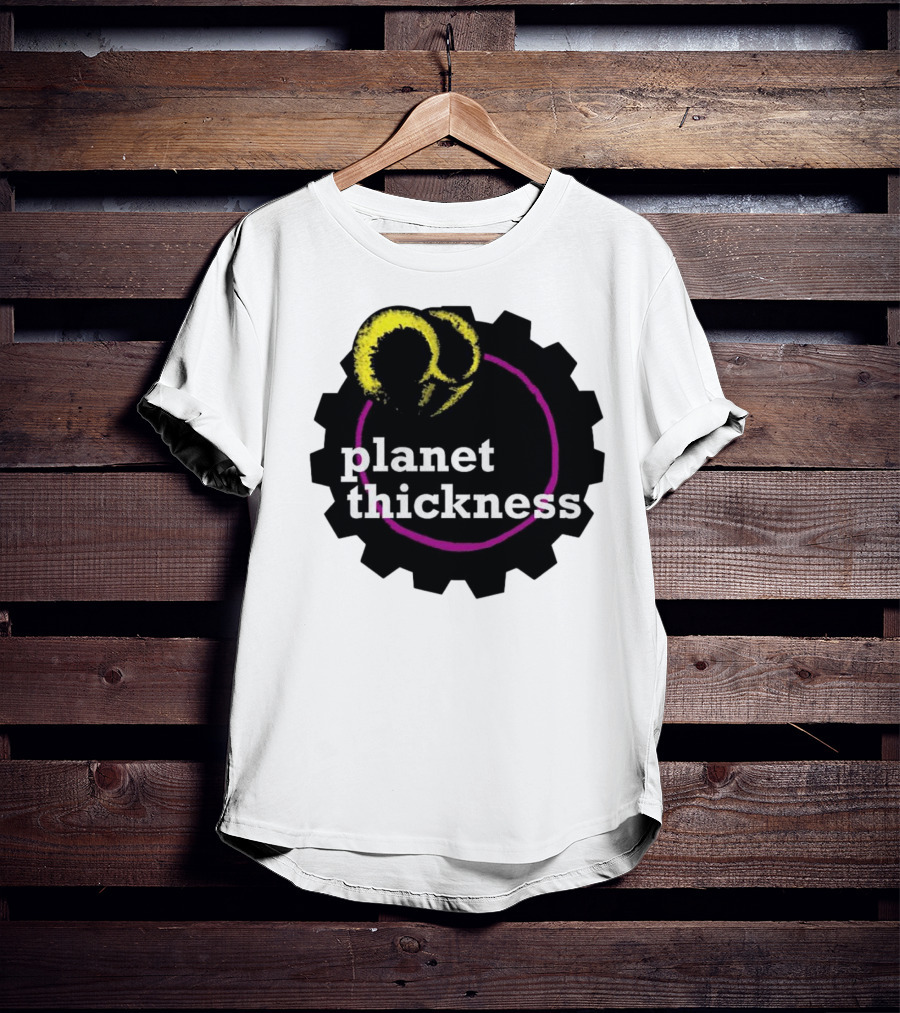 Planet Thickness Tennis Ball Circle Gear Emblem T-Shirt