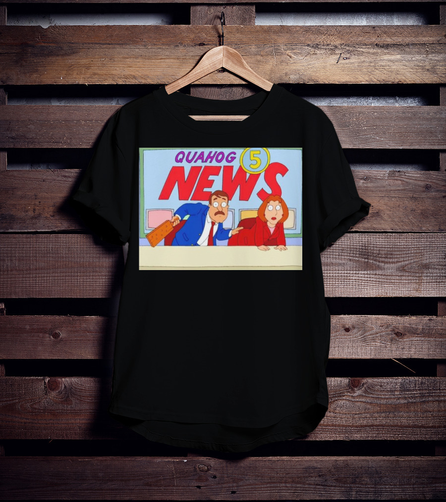 Quahog 5 News Family Guy Cartoon Scene T-Shirt