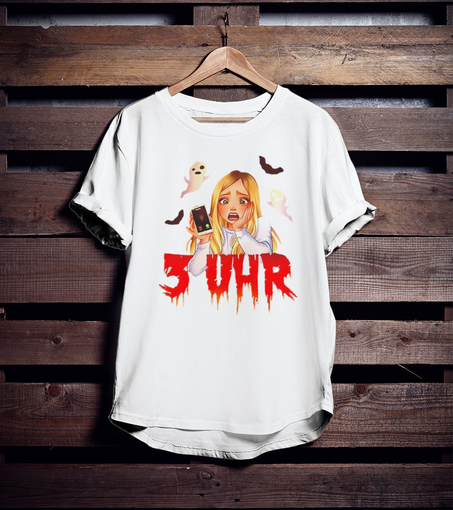 Rebekah Wing 3 Uhr Scary Ghost Reaction T-Shirt