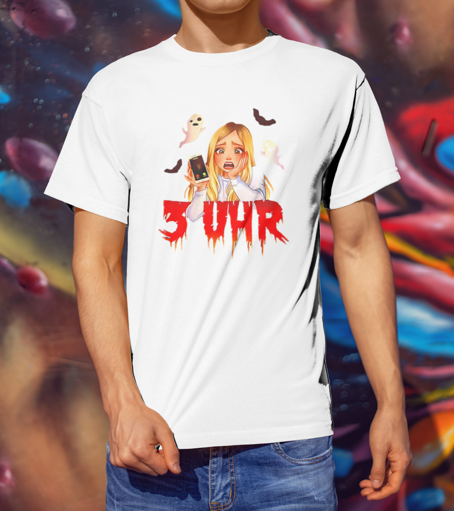 Rebekah Wing 3 Uhr Scary Ghost Reaction T-Shirt