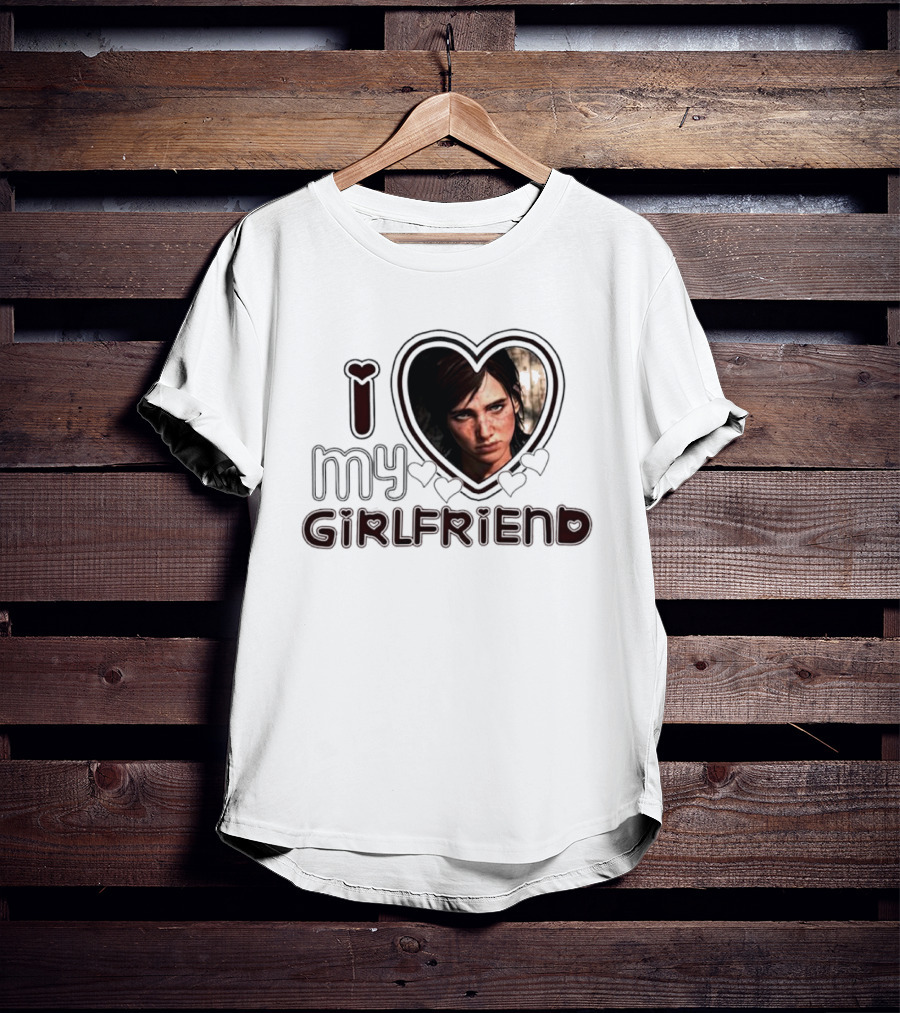 Ellie Tlou I Love My Girlfriend Heart Image T-Shirt