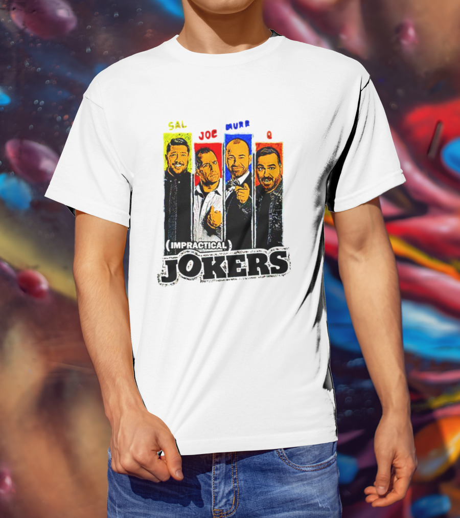 Impractical Jokers Sal Joe Murr Q Portraits T-Shirt