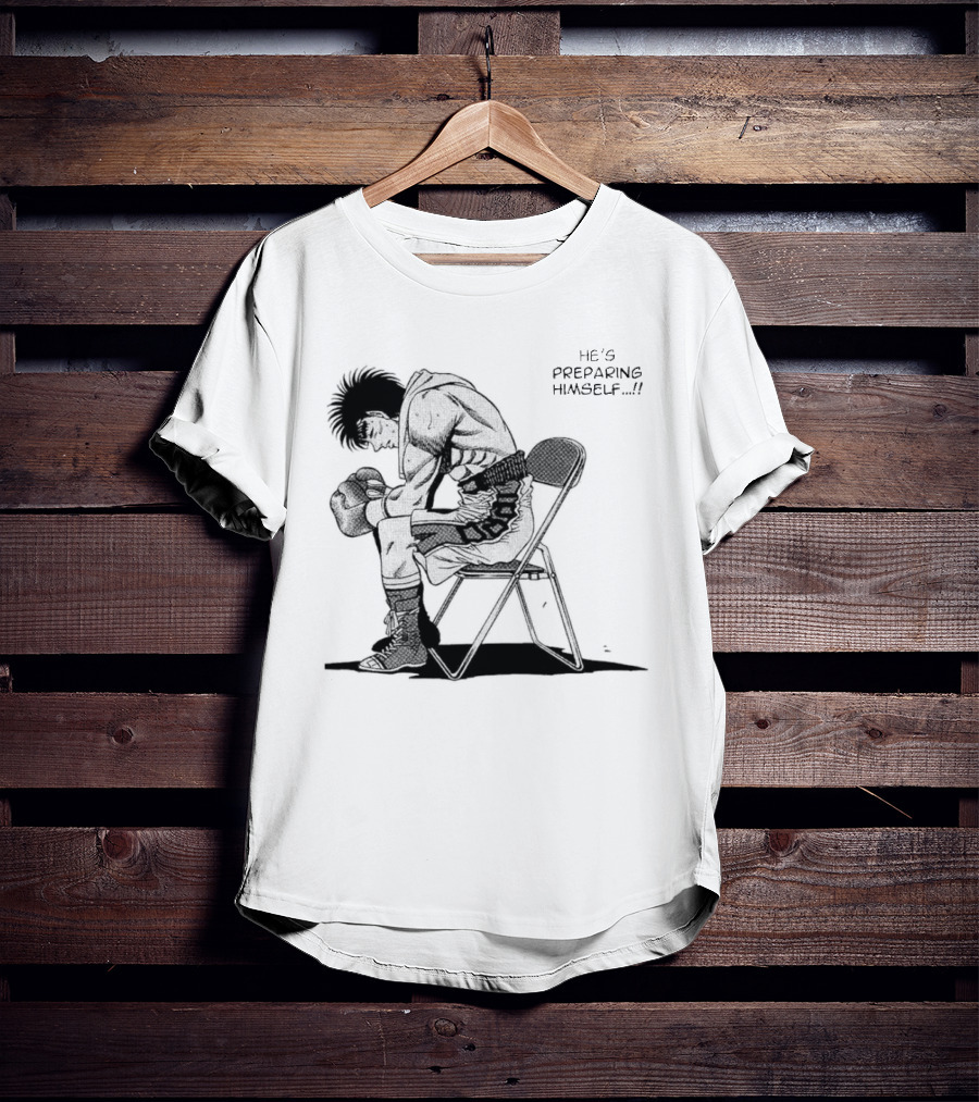 Ippo Makunouchi Preparing Mentally In Boxing Gear T-Shirt