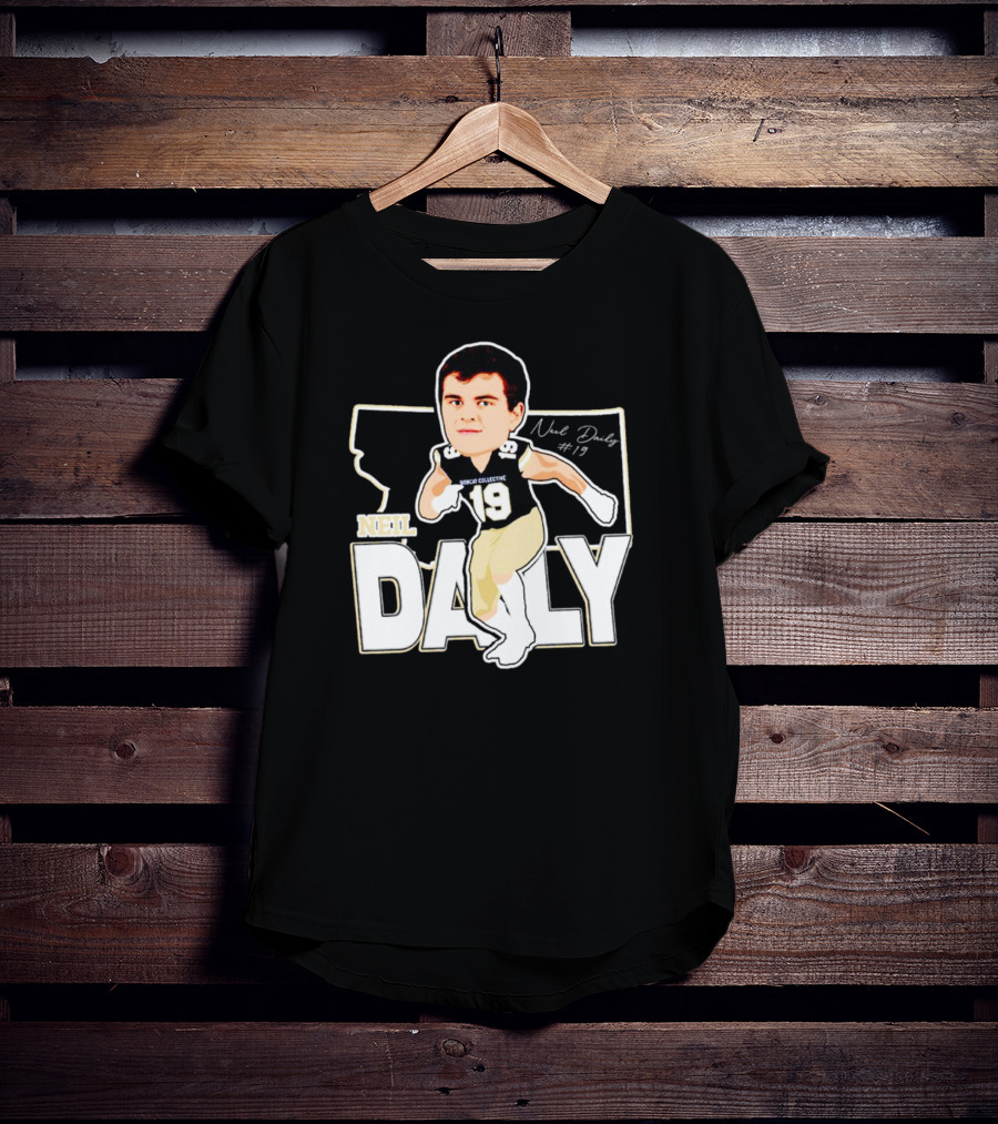 Neil Daily Noah Collective #19 Football Cartoon T-Shirt