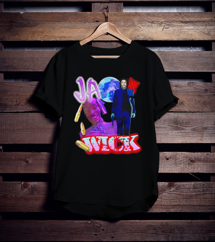 Ja Wick Bullet Portraits Action Concept T-Shirt