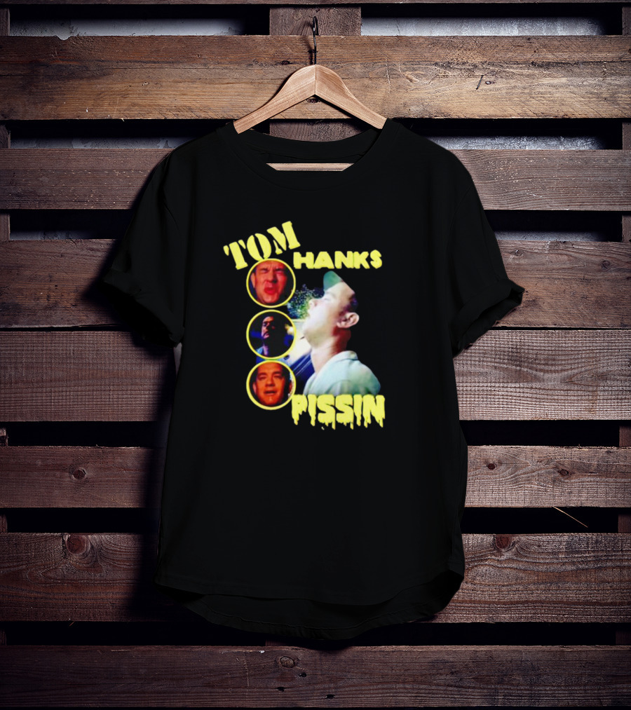 Tom Hanks Pissin Spitting Circle Photos T-Shirt