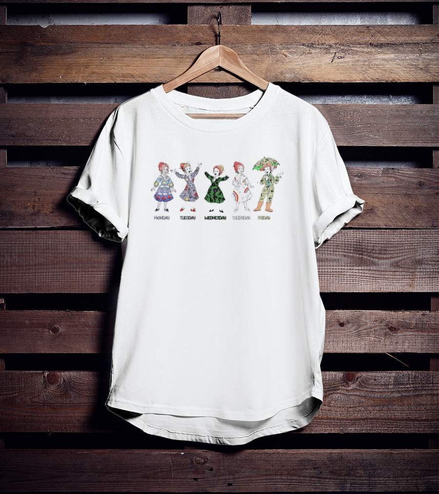 Monday Tuesday Wednesday Thursday Friday Ms Frizzle T-Shirt