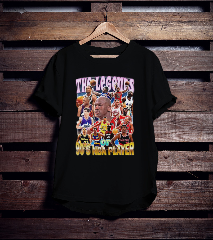 The Legends Of 90's NBA Player T-Shirt