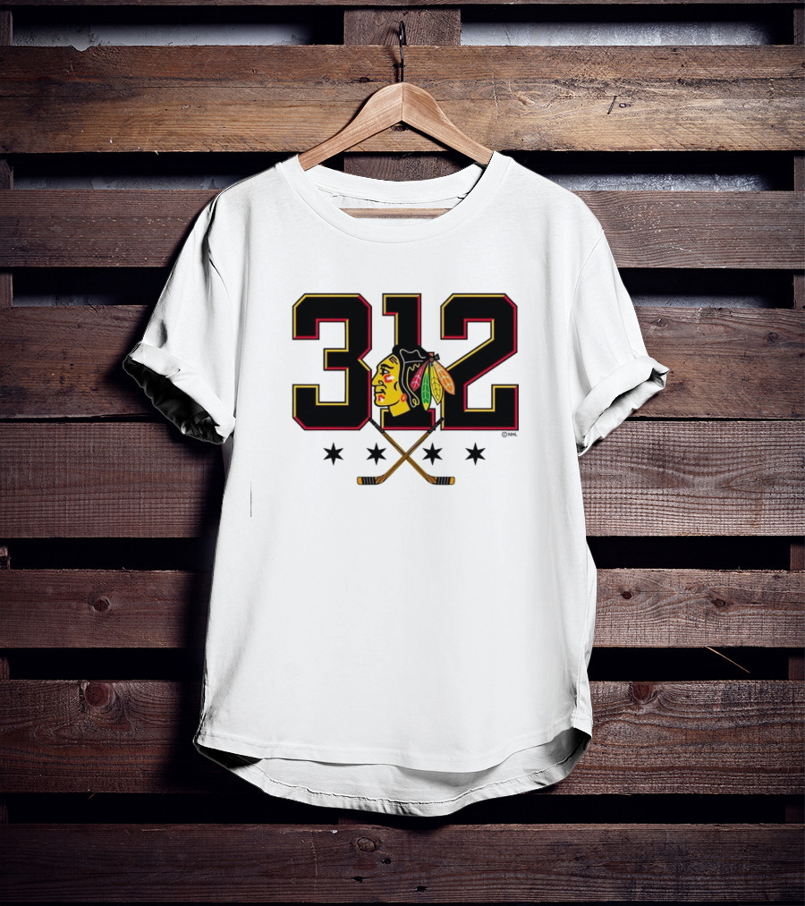 312 Chicago Blackhawks T-Shirt