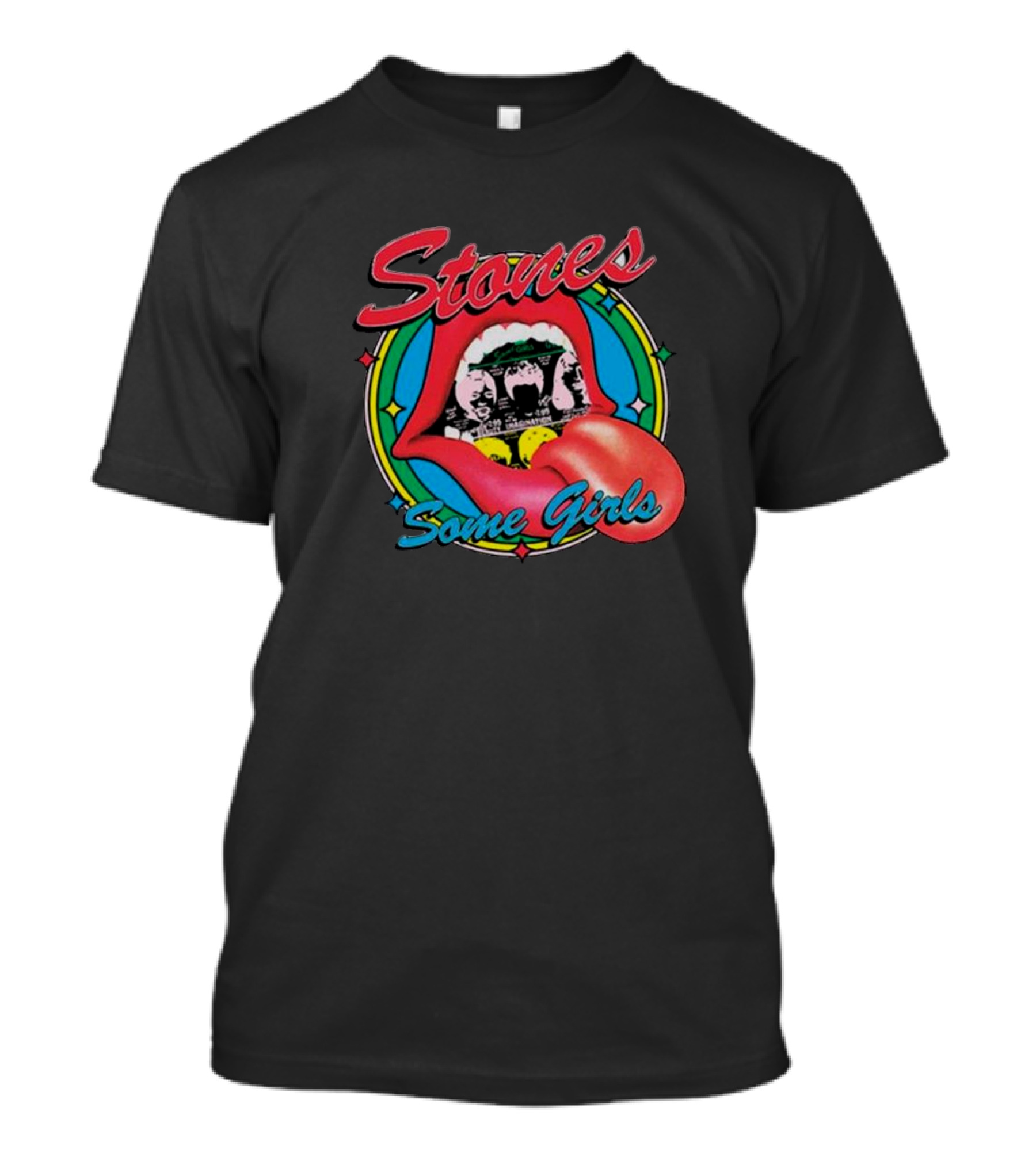 Stones Some Girls Tongue Logo Iconic Album T-Shirt