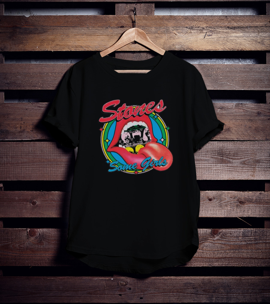 Stones Some Girls Tongue Logo Iconic Album T-Shirt