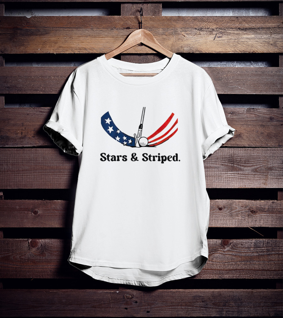 Stars And Striped Golf Club Flag T-Shirt