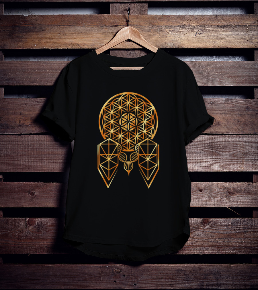 OM Sacred Geometry Flower Of Life Dreamcatcher T-Shirt