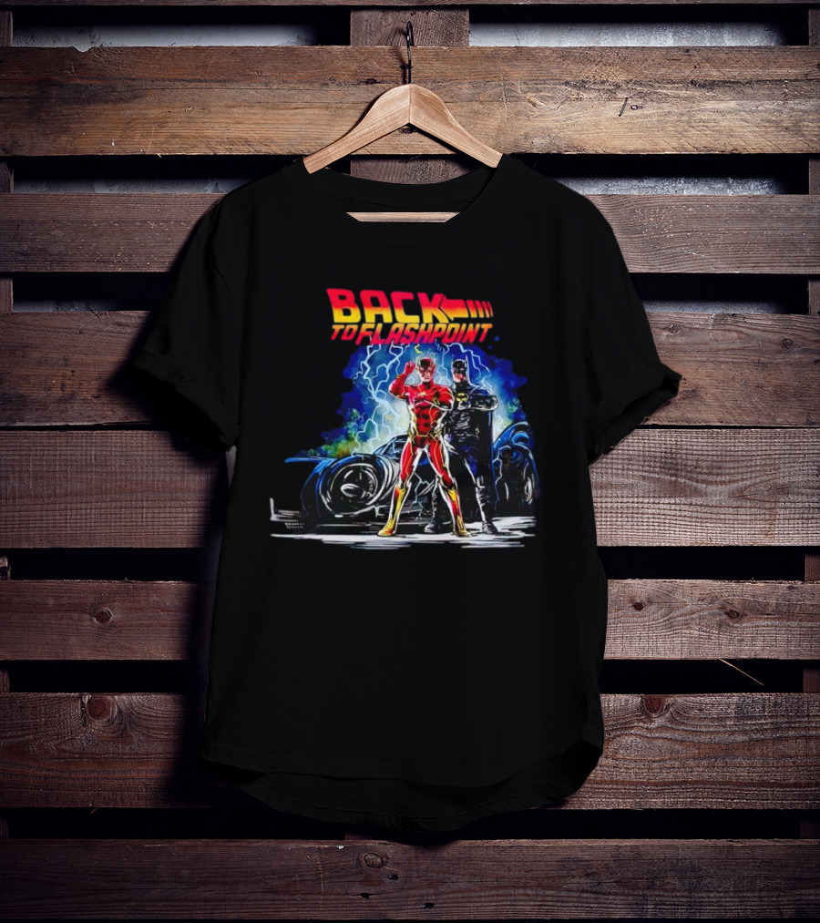 Back To Flashpoint Lightning Duo And Time Travel Car T-Shirt