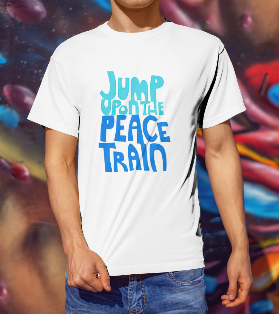 Jump Upon The Peace Train Retro Vibes T-Shirt