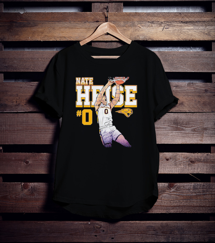 UNI Panthers Basketball Nate Heise Slam Dunk #0 T-Shirt