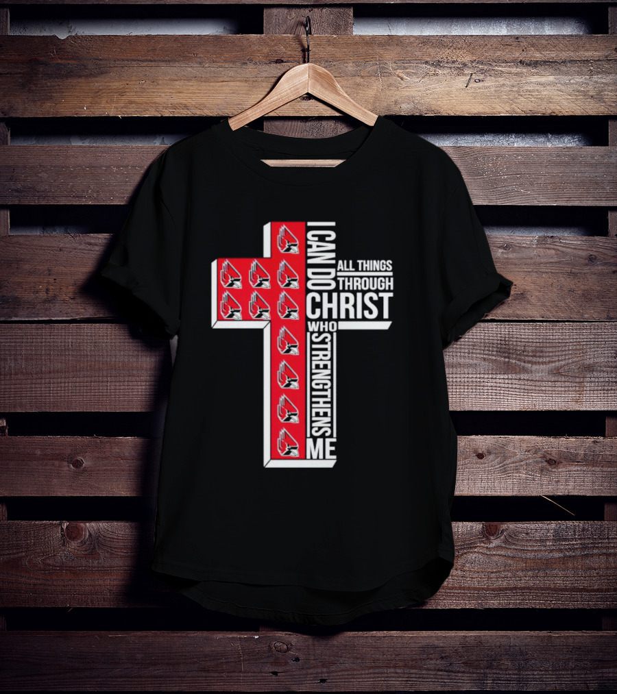 Arizona Cardinals I Can Do All Things Through Christ Who Strengthens Me T-Shirt