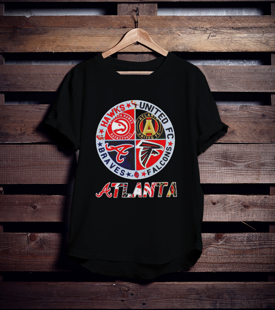 Hawks United FC Braves Falcons Atlanta T-Shirt