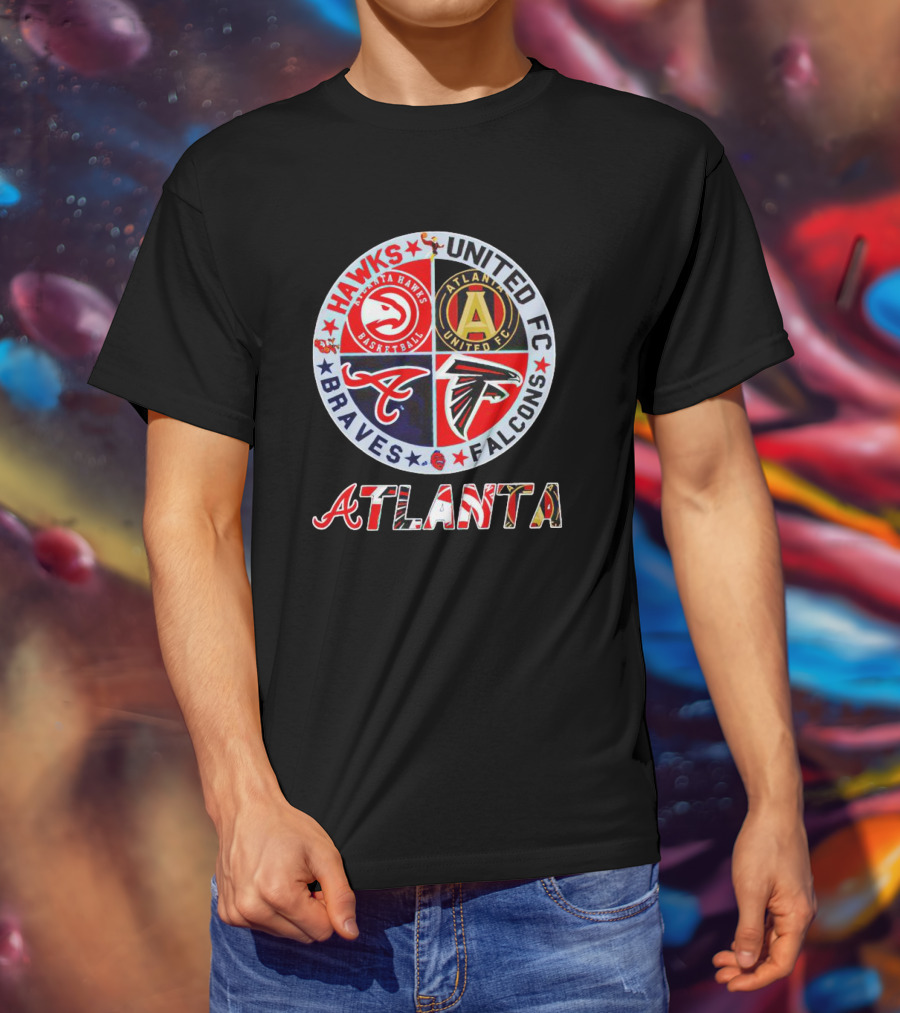 Hawks United FC Braves Falcons Atlanta T-Shirt