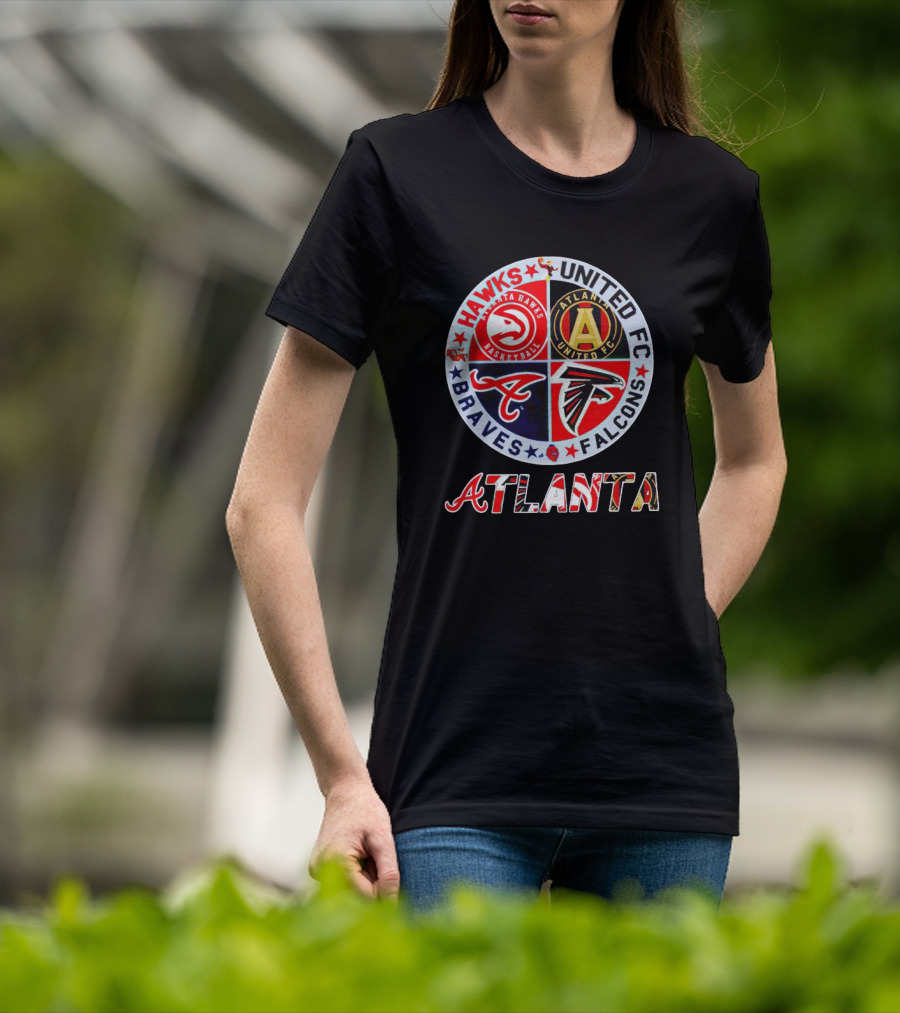 Hawks United FC Braves Falcons Atlanta T-Shirt