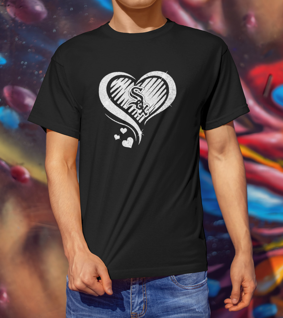 Chicago White Sox Heart Diamond T-Shirt