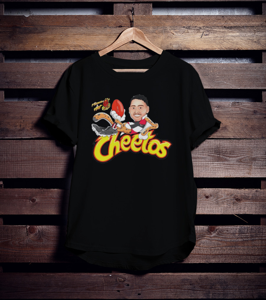 Flamin' Hot Cheetos Football Character Mashup T-Shirt