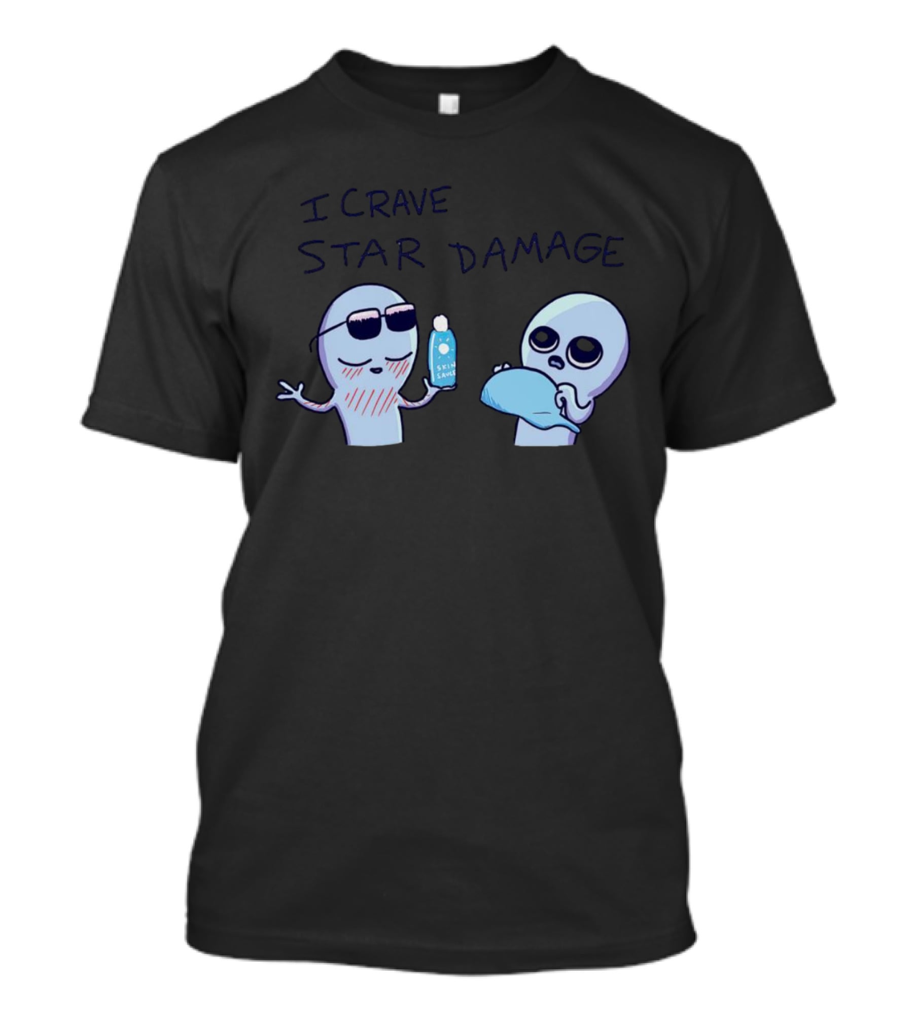 Strange Planet I Crave Star Damage Sunscreen Scene T-Shirt