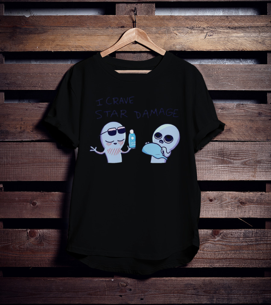 Strange Planet I Crave Star Damage Sunscreen Scene T-Shirt