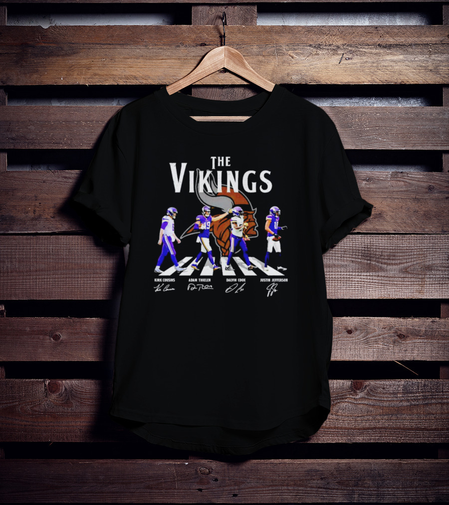 The Vikings Kirk Cousins Adam Thielen Dalvin Cook Justin Jefferson Signatures T-Shirt