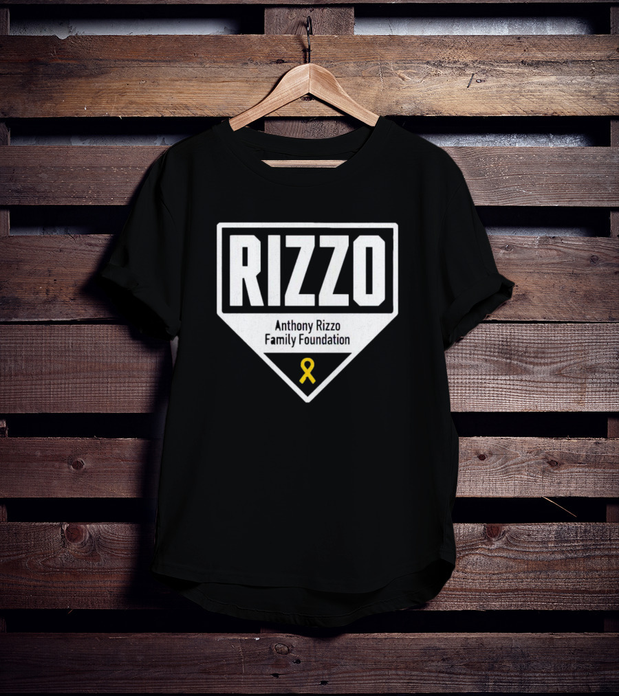 Rizzo Anthony Rizzo Family Foundation Yellow Ribbon Home Plate T-Shirt
