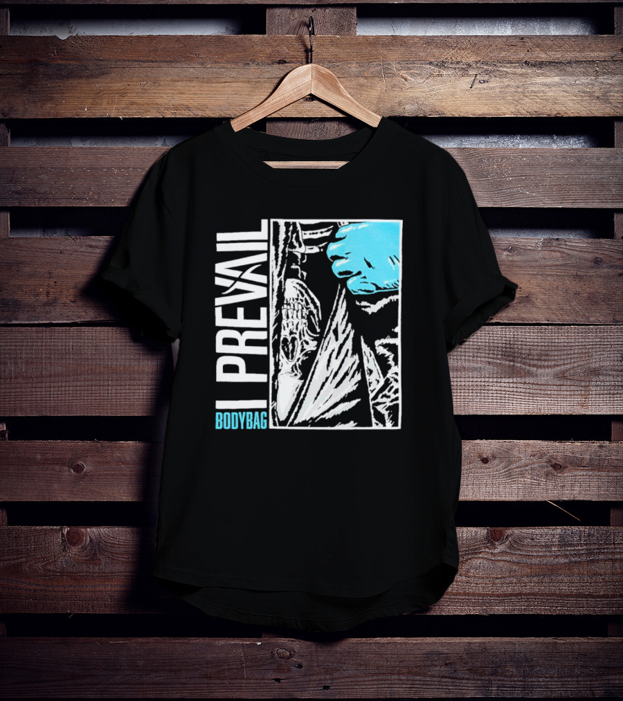 I Prevail Body Bag Skull And Gloved Hand T-Shirt