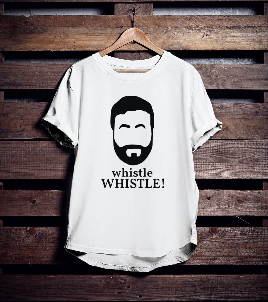 Roy Kent Ted Lasso Whistle Whistle Beard T-Shirt