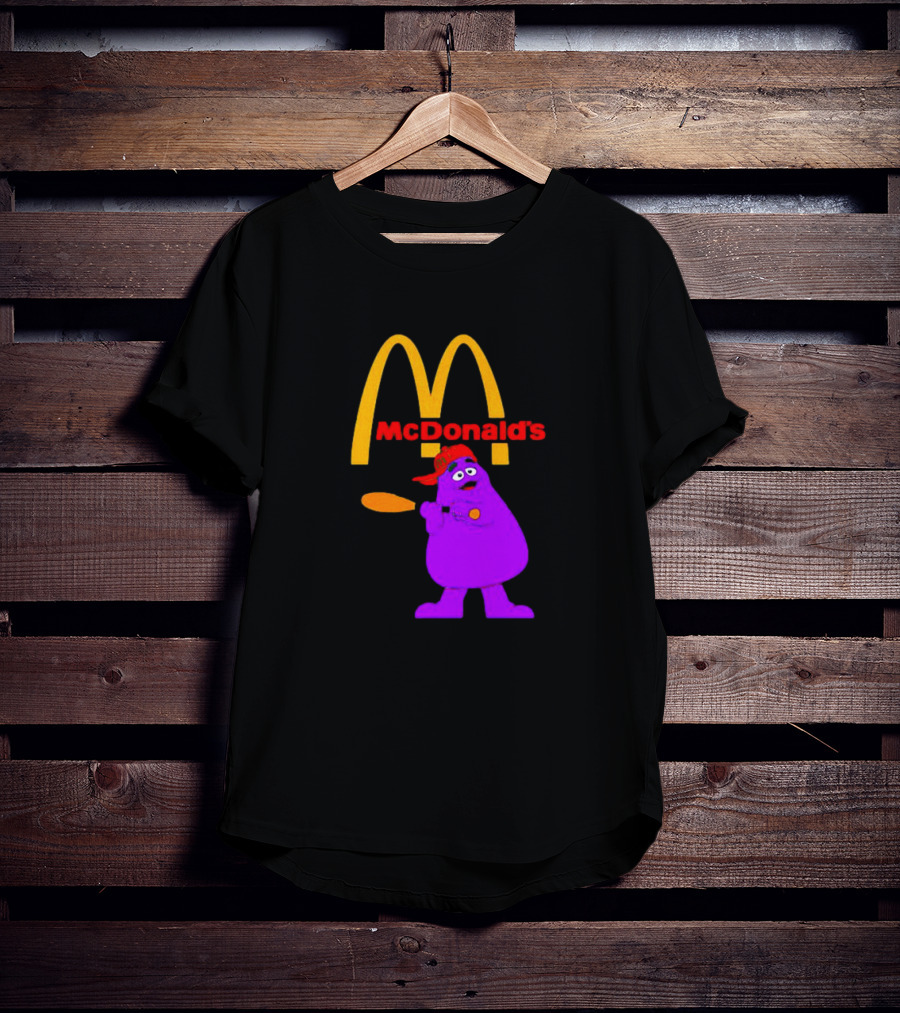 Grimace Baseball Bat McDonald's T-Shirt