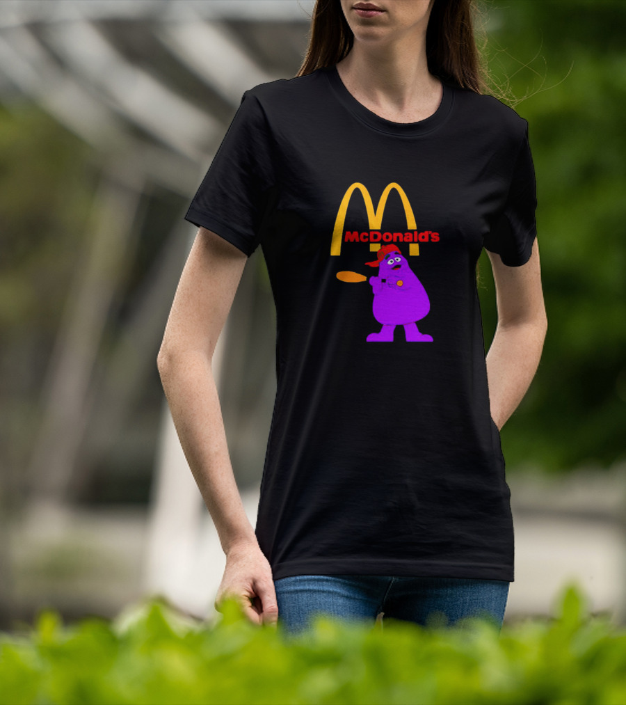 Grimace Baseball Bat McDonald's T-Shirt