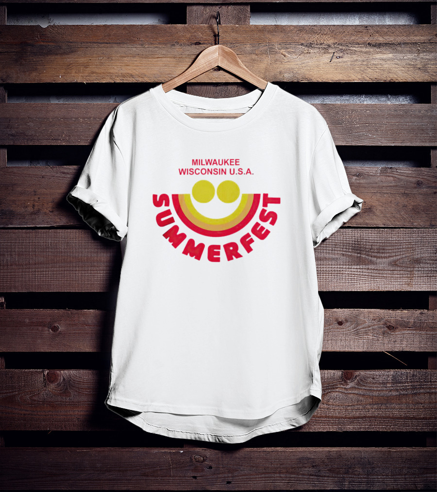 Milwaukee Wisconsin USA Summerfest Iconic Smile T-Shirt