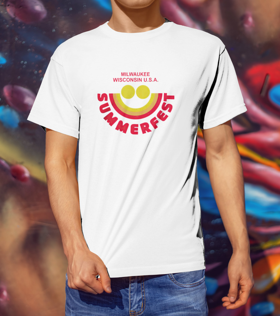 Milwaukee Wisconsin USA Summerfest Iconic Smile T-Shirt