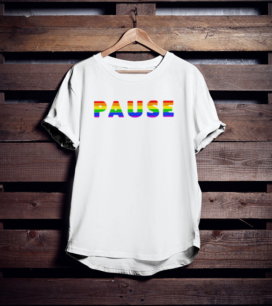 Pause Rainbow Pride T-Shirt