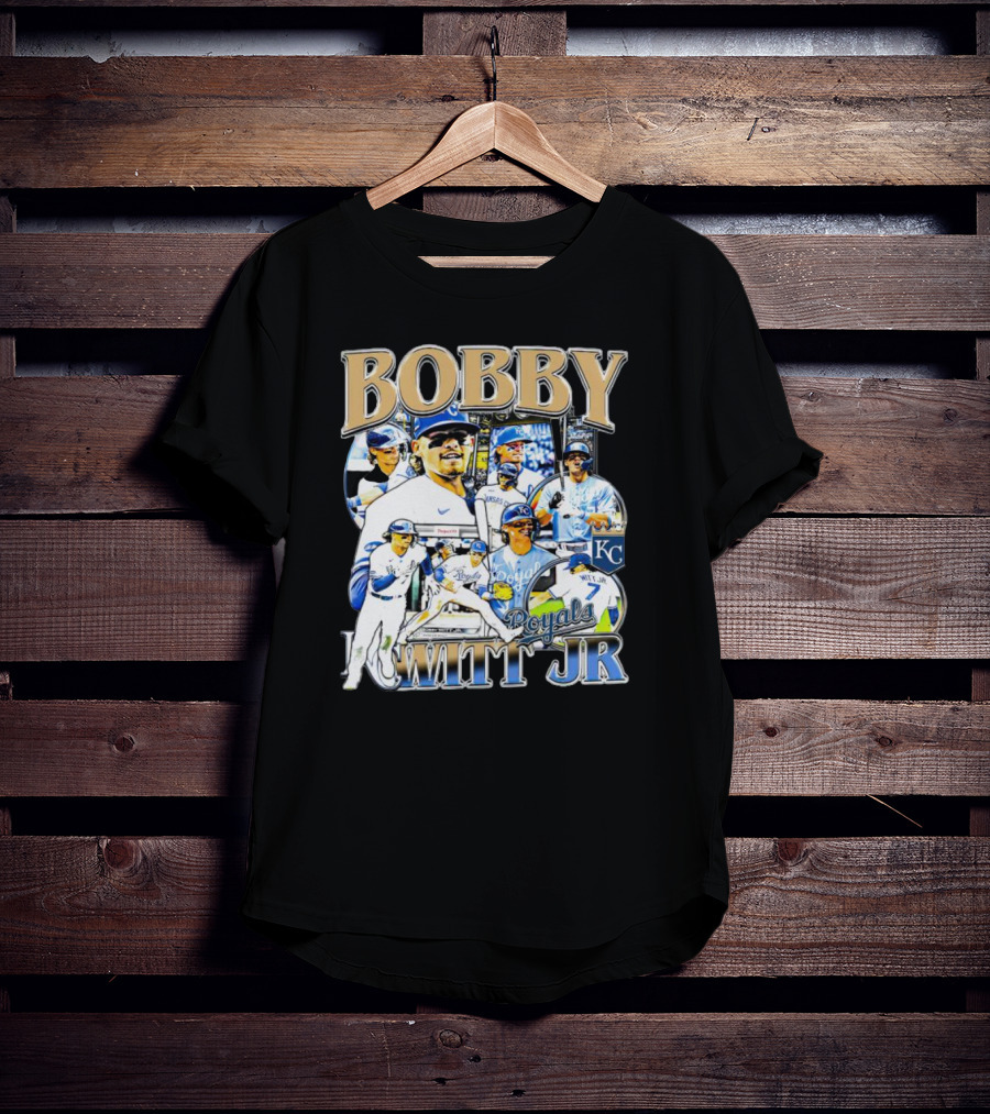 Bobby Witt Jr. Royals Baseball Collage T-Shirt