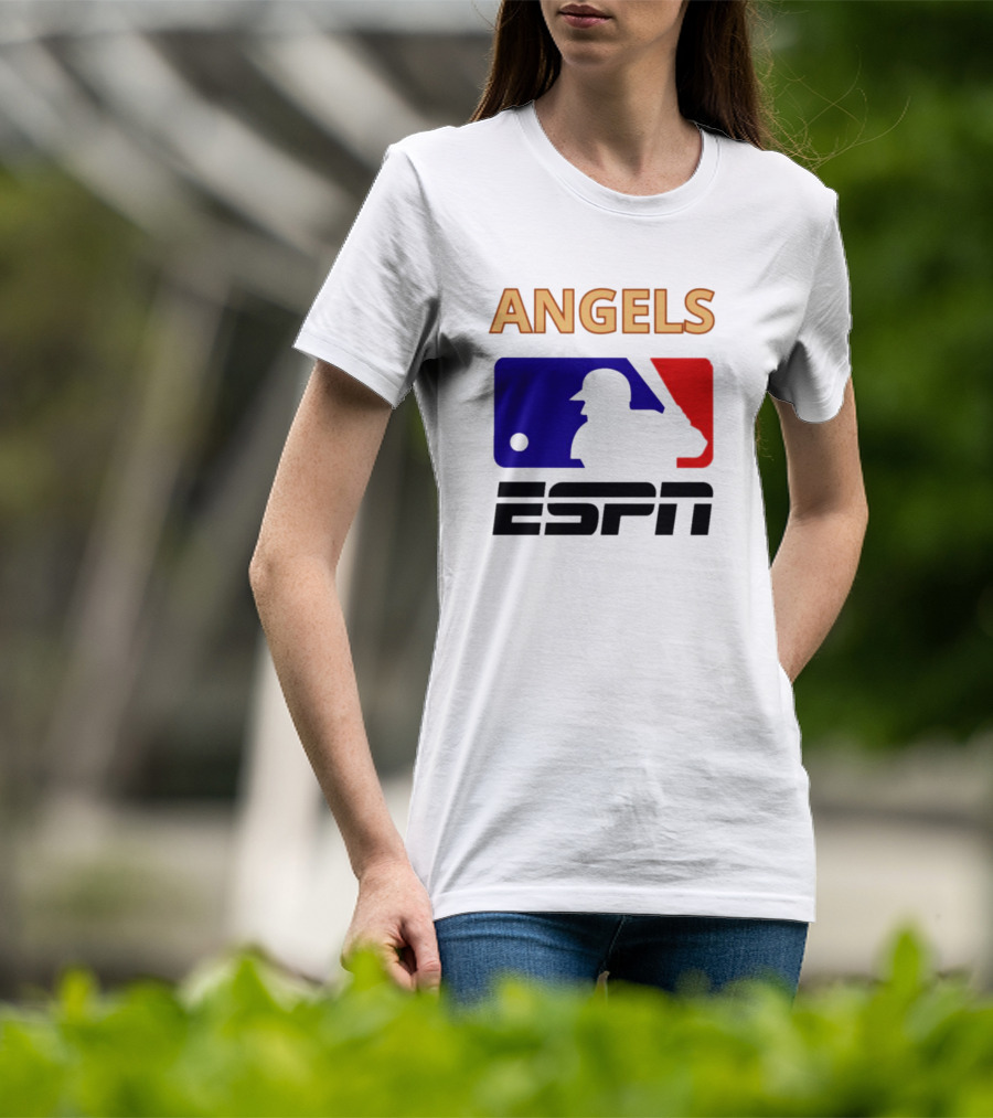ANGELS ESPN MLB Logo Parody Baseball T-Shirt