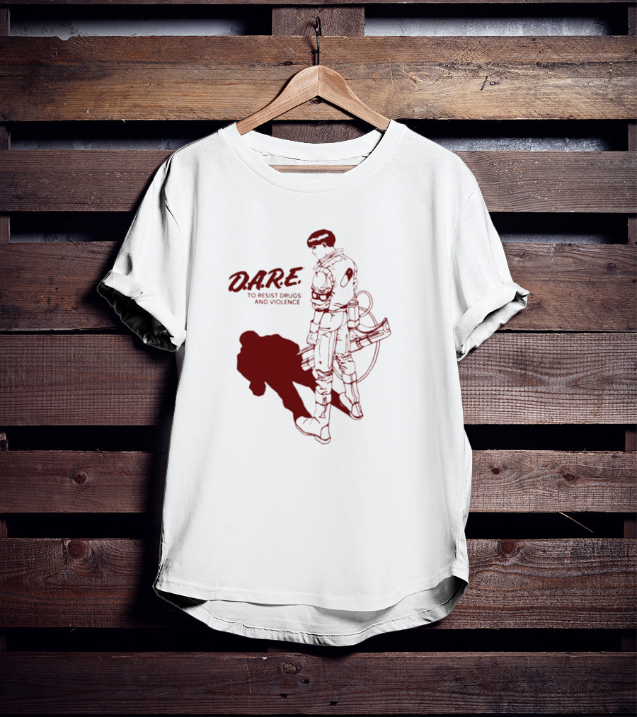 D.A.R.E. To Resist Drugs And Violence With Sci-Fi Warrior Visual T-Shirt