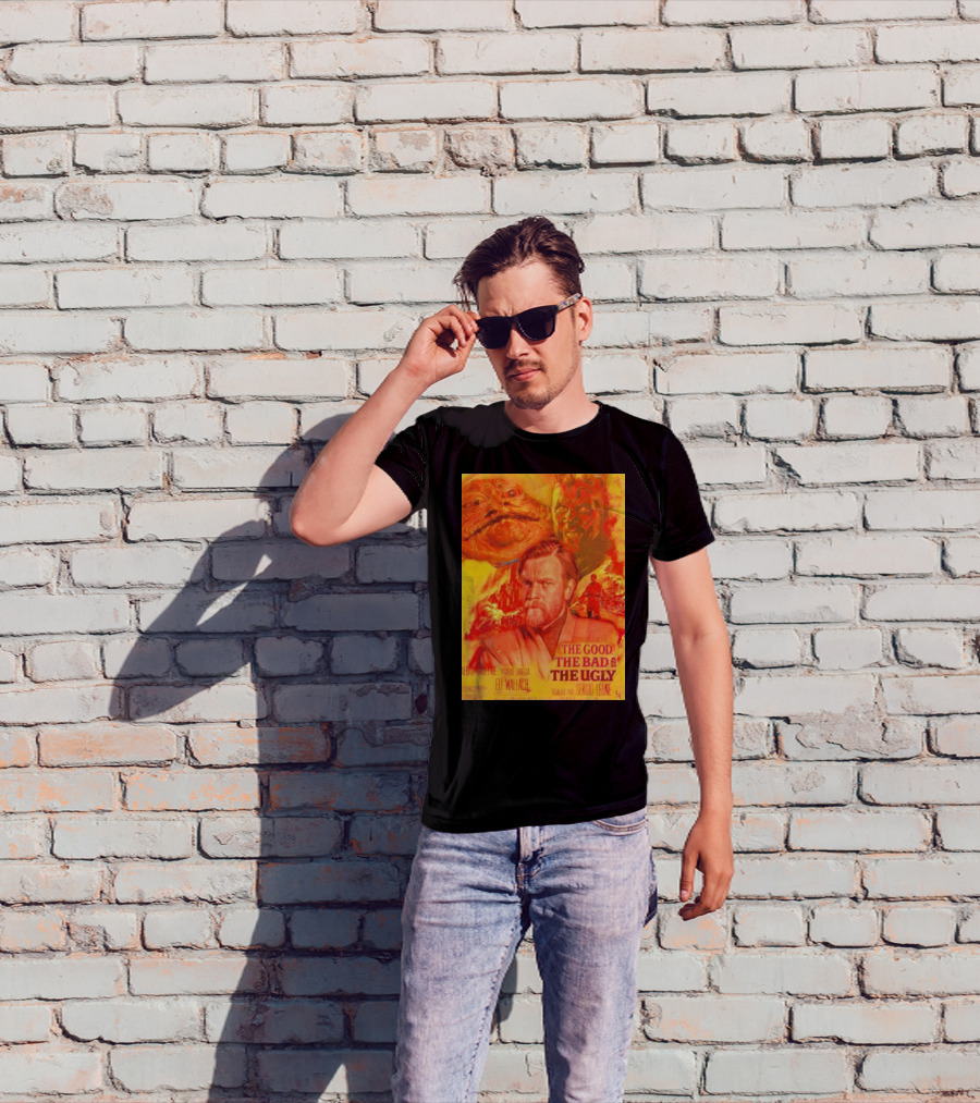 Obi Wan Kenobi Darth Maul Jabba The Good The Bad The Ugly Movie T-Shirt