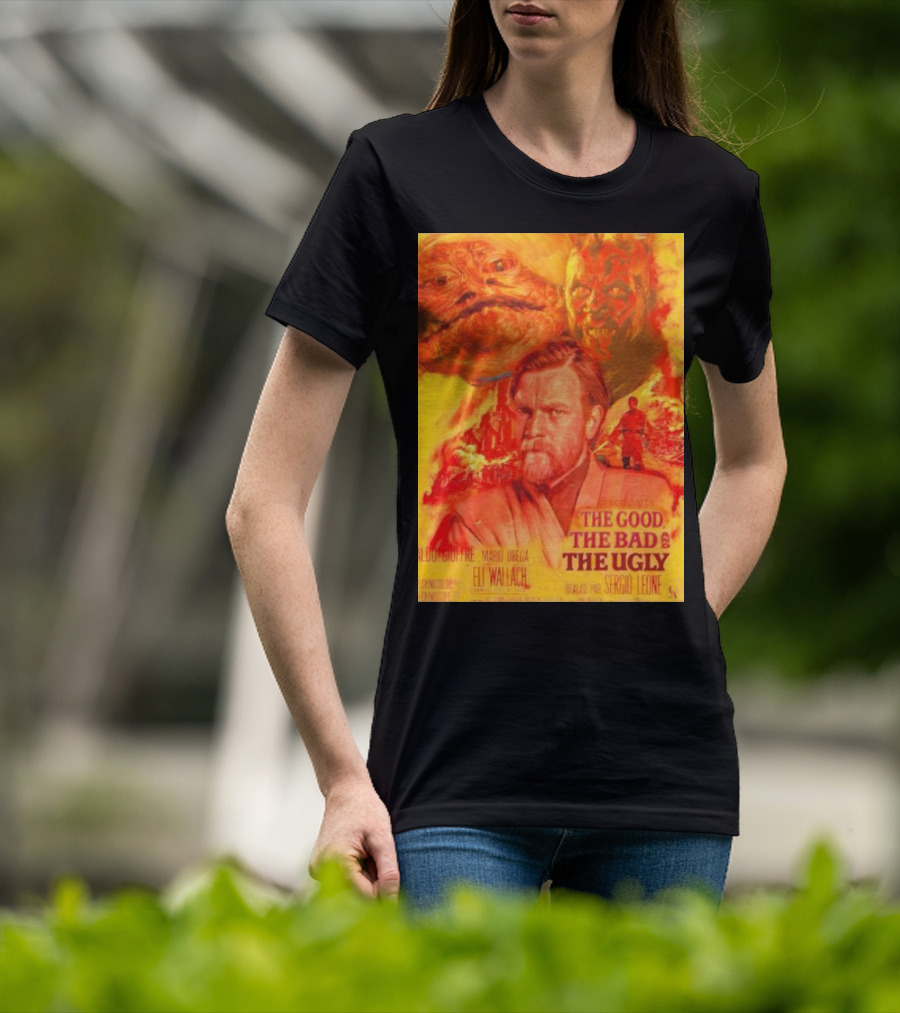 Obi Wan Kenobi Darth Maul Jabba The Good The Bad The Ugly Movie T-Shirt