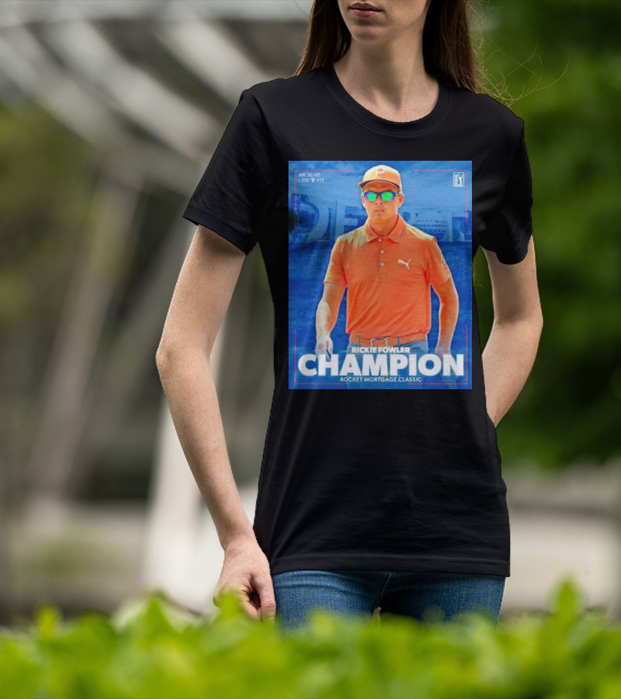 WK 36/45 Rickie Fowler Champion Rocket Mortgage Classic T-Shirt