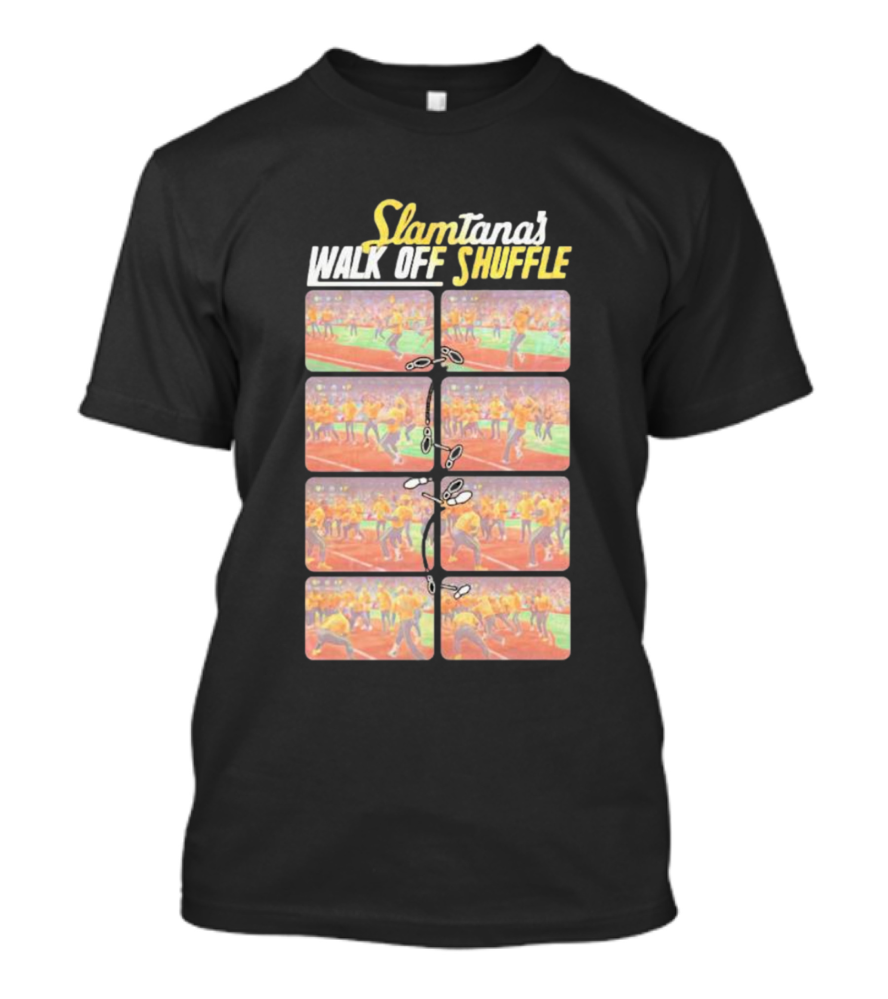 Slamtana's Walk Off Shuffle Comic Strip Sequence T-Shirt