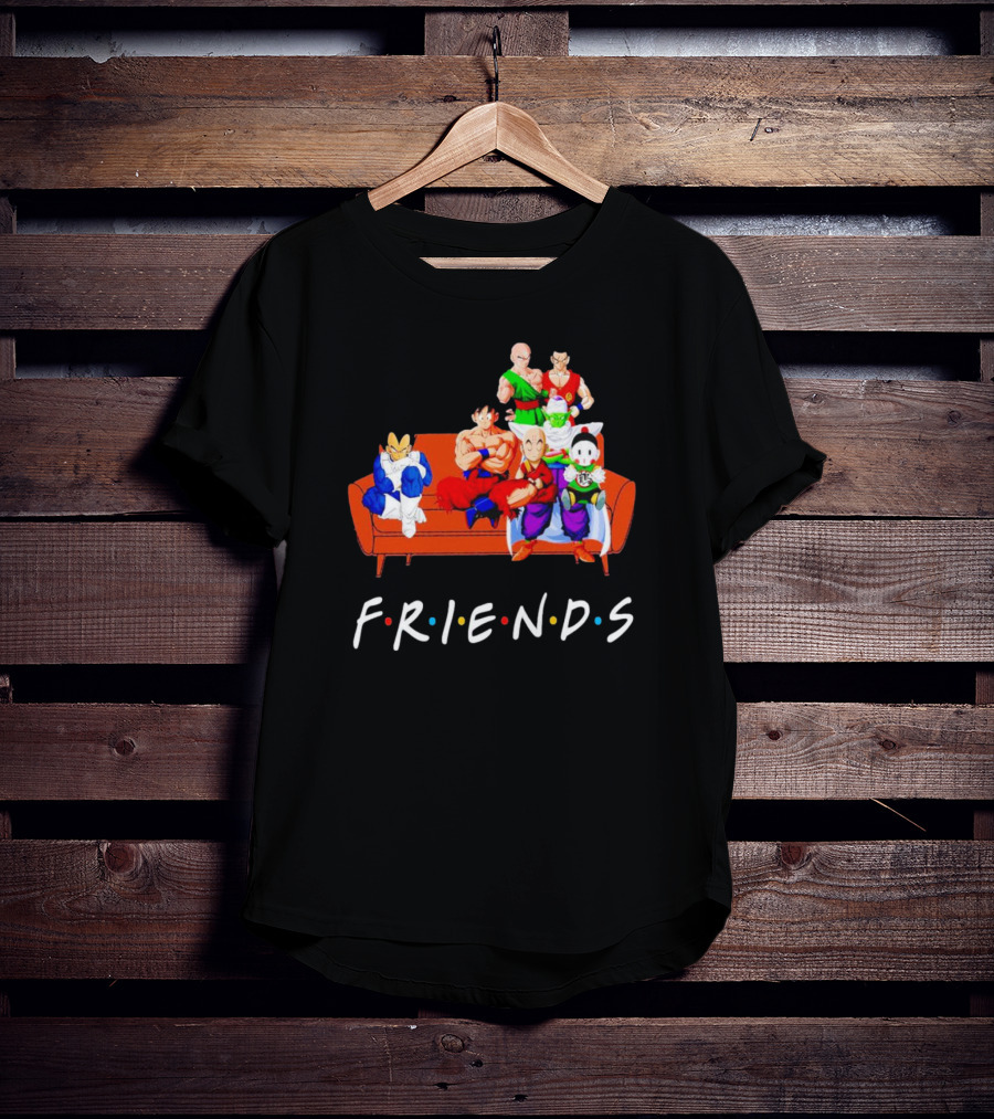 Dragon Ball Z Friends Couch Characters T-Shirt