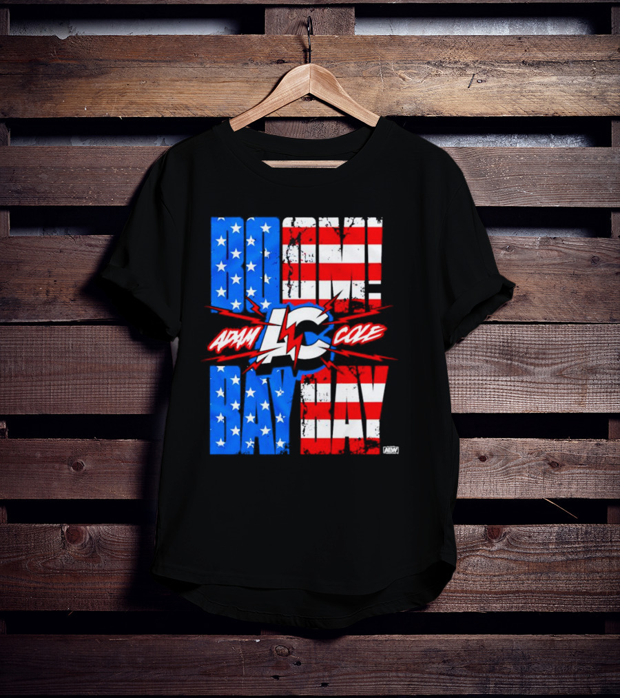 Adam Cole Boom Bay Bay American Flag AEW T-Shirt